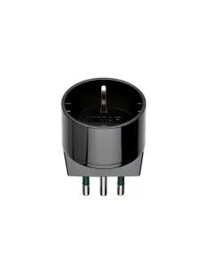 Reer 7310288 adaptateur 2p t 16a prise 10a 2p t//schuko imq noir